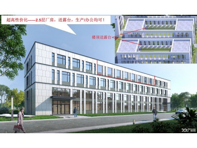 12米单层厂房，2层带小院，50年产权