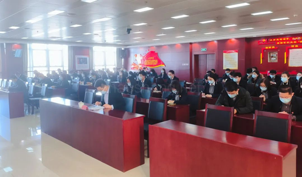 动态 | 电商园传达学习区委六届五次全会精神 